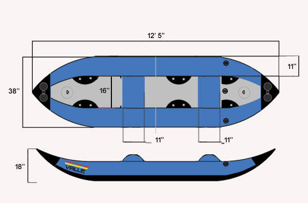 Two Person Inflatable Kayak - "The Dually Ducky"