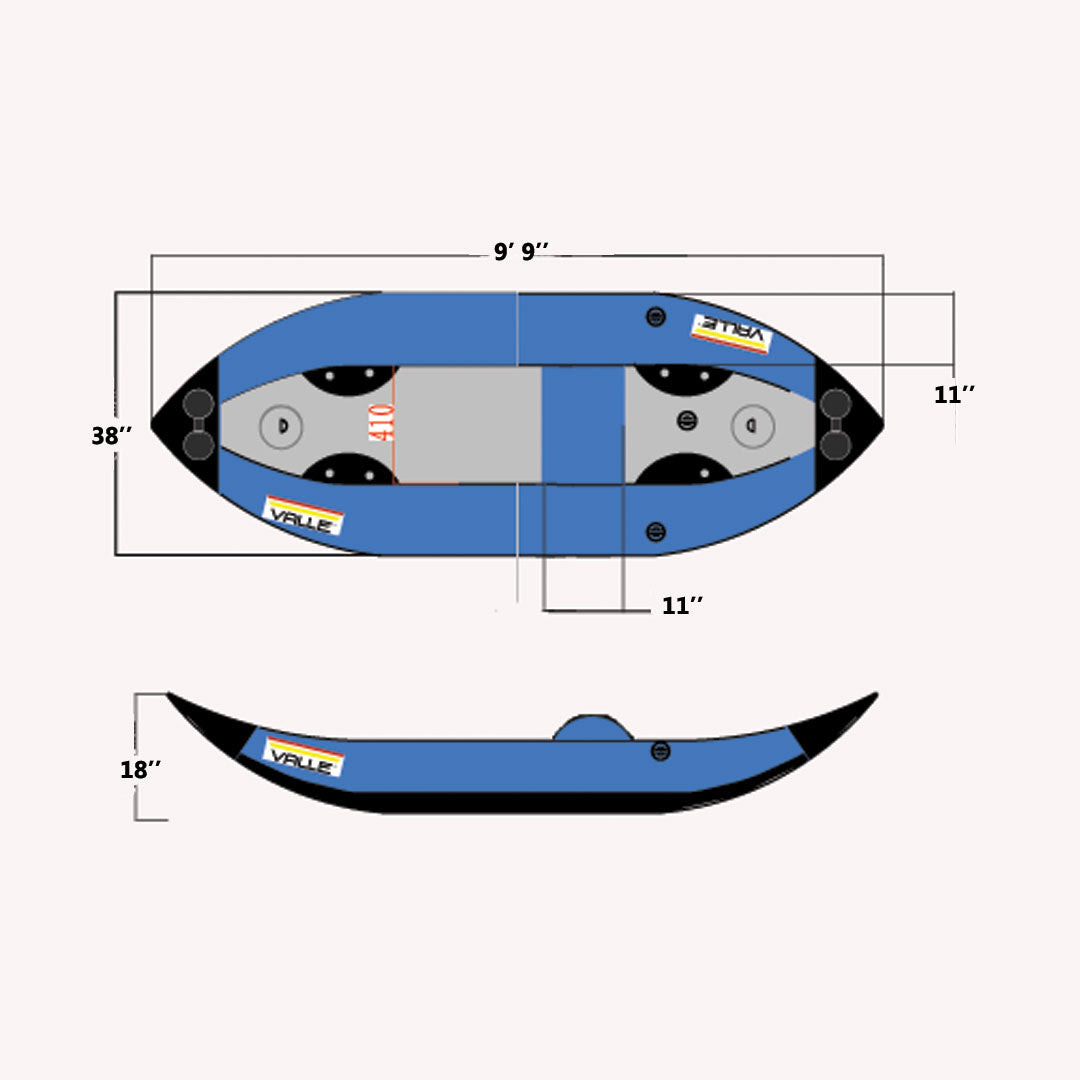 One Person Inflatable Kayak - "The Truckee Ducky"